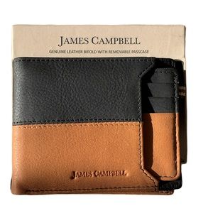 James Campbell Genuine Leather Wallet w/ Passcase